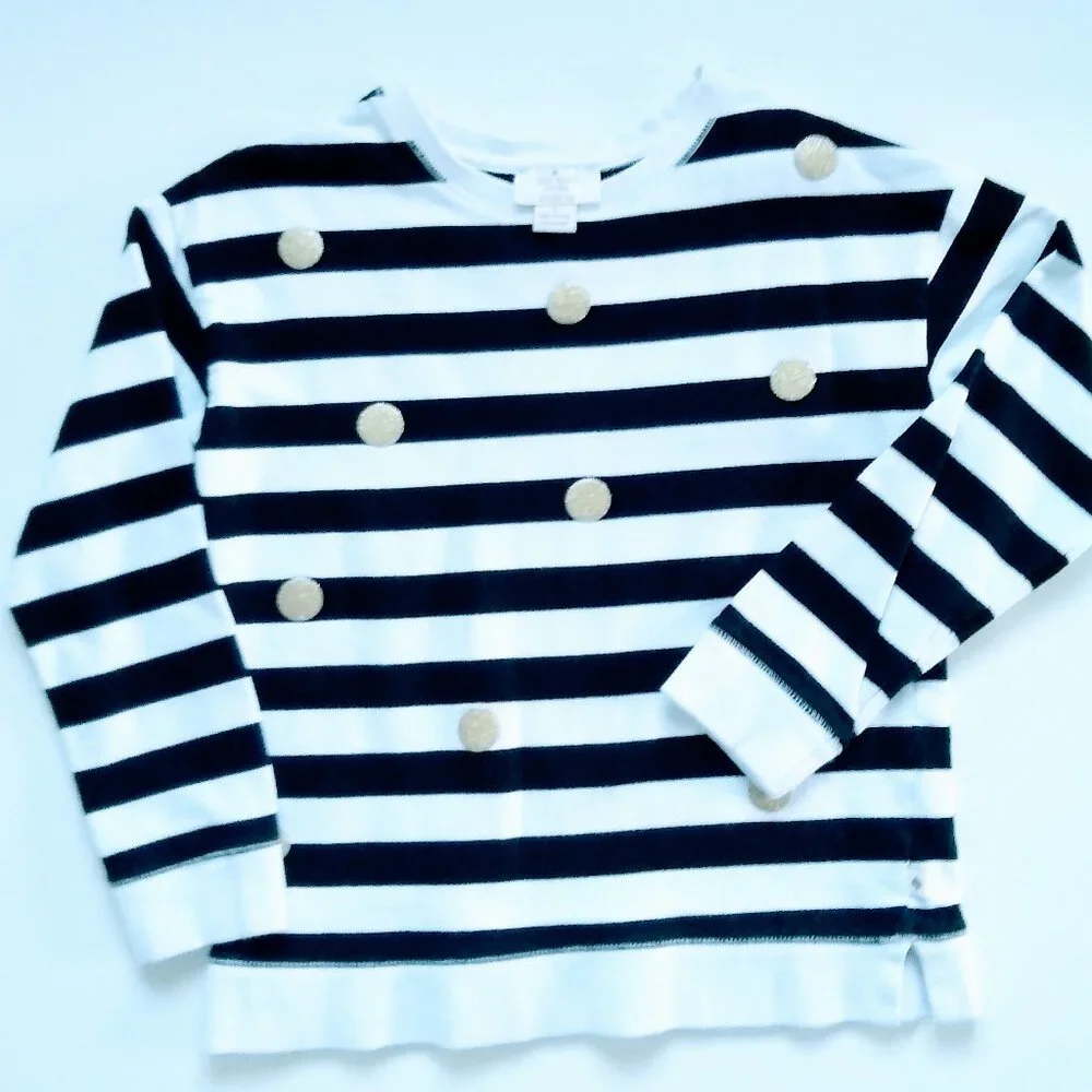 KATE SPADE POLKA DOT PULLOVER SWEATSHIRT GIRLS - Picture 2 of 11